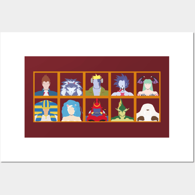 Select Your Character: Darkstalkers Wall Art by MagicFlounder